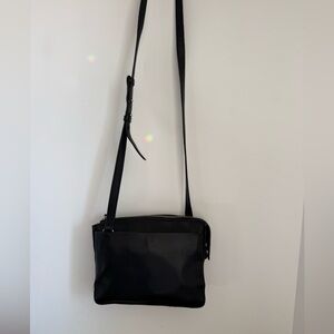 Lucky Brand Black Pebbled Leather Crossbody